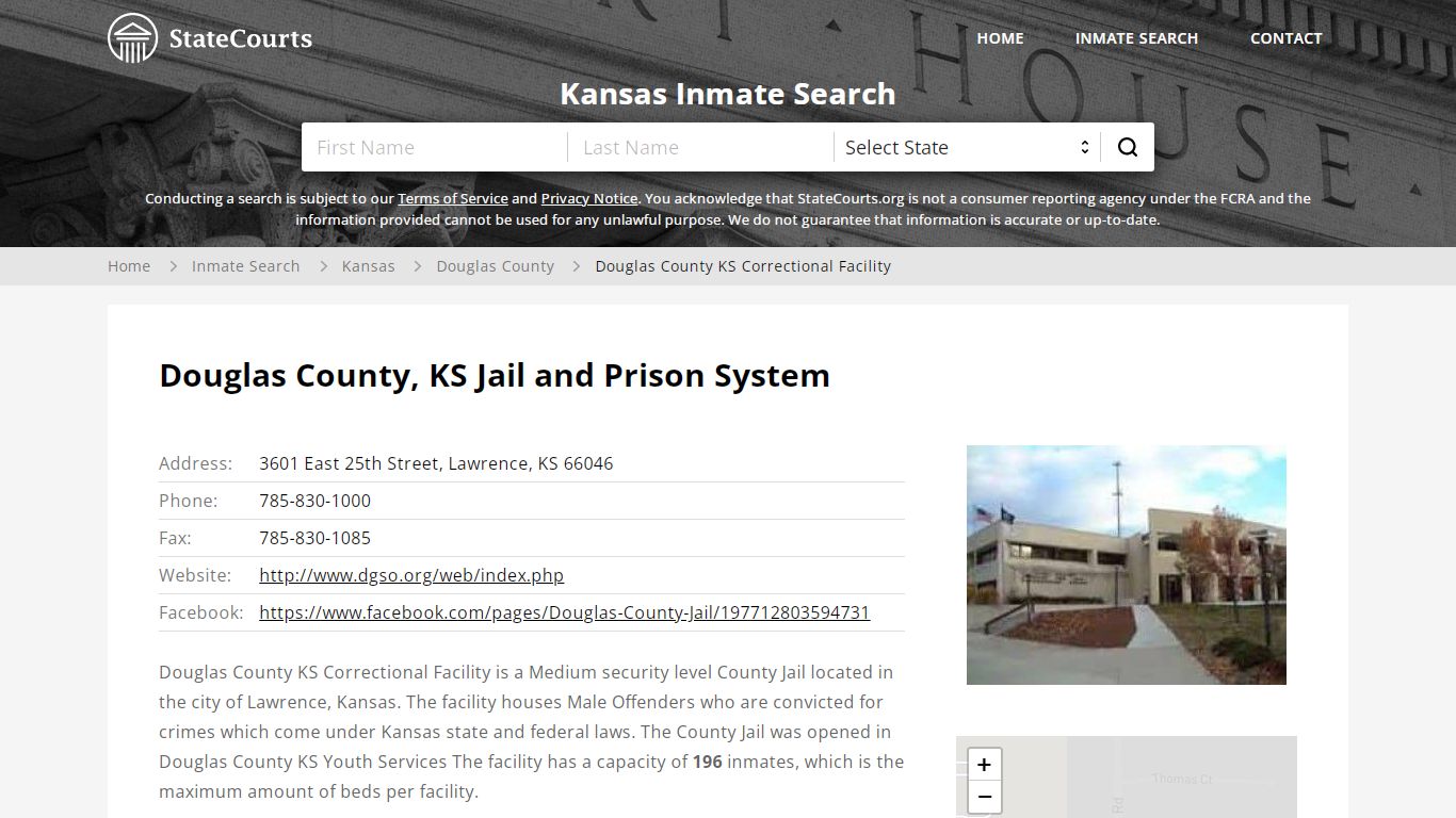 Douglas County KS Correctional Facility Inmate Records Search, Kansas ...